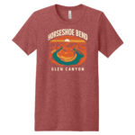 Horseshoe Bend T Shirt heather canvas red