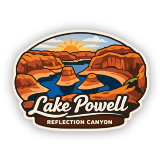 Lake Powell Sticker Reflection Canyon