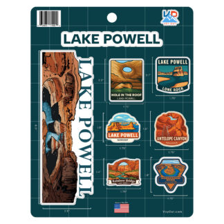 Lake Powell sticker sheet 8.5 by 11