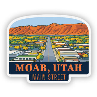 Moab Utah Sticker Main Street