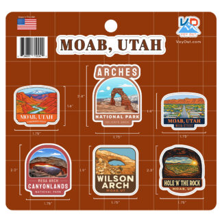 Moab Utah Sticker Sheet
