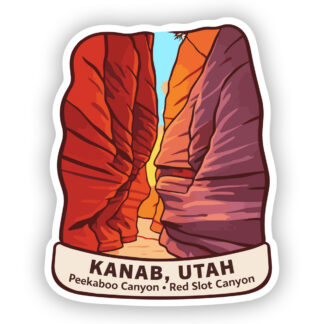 Peekaboo Red Sot Canyon Kanab Sticker