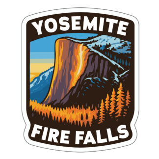 Yosemite Sticker Fire Falls