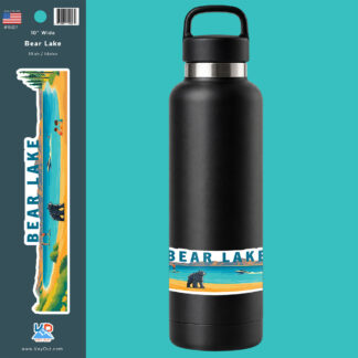 Bear Lake Sticker Water Bottle Wrap