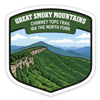Great Smoky Mountains National Park Chimney tops sticker