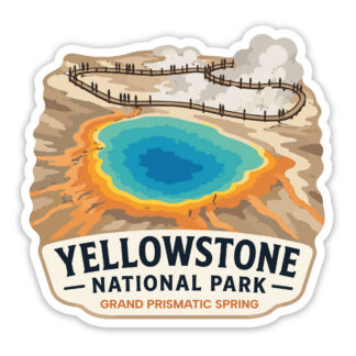 Yellowstone sticker of Grand Prismatic Spring preview