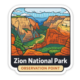 Zion National Park Sticker Observation Point