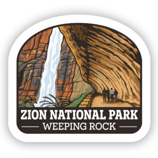 Zion National Park Sticker Weeping rock