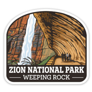 Zion National Park Sticker Weeping Rock trail