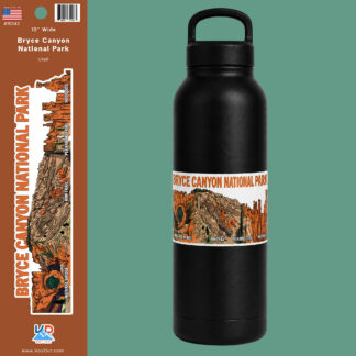 Bryce Canyon National Park sticker water bottle wrap on bottle