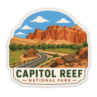 Capitol Reef National Park Sticker Barn