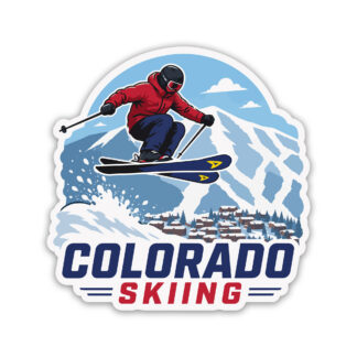 Colorado Skiing Sticker Men's