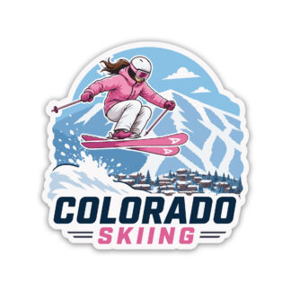 Colorado Skiing Women's Sticker