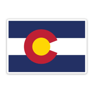 Colorado state flag sticker