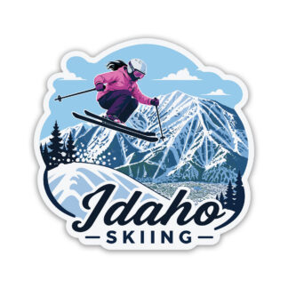 Idaho Skiing Sticker Women's