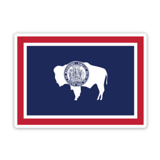 Wyoming Flag sticker