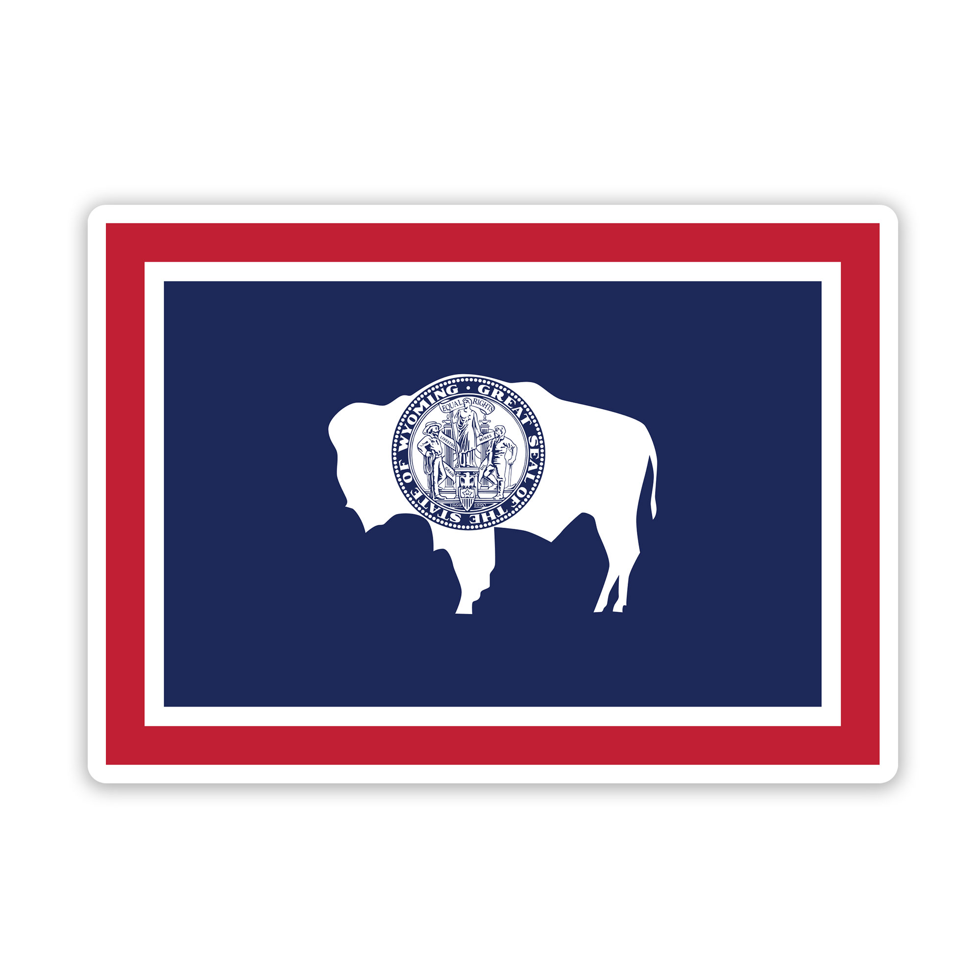 Wyoming Flag Sticker