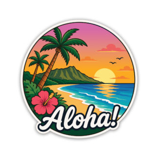 Aloha Hawaii Sticker