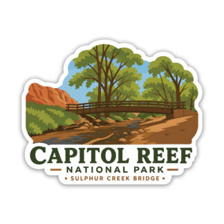 Capitol Reef Sticker Bridge in Sulphur Creek