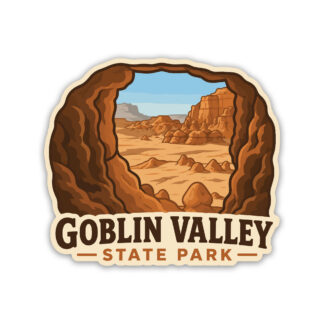 Goblin Valley Sticker Window View
