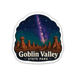 Goblin Valley Sticker with Stars