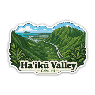 Ha'iku Valley Sticker Oahu