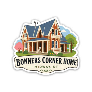 Midway Utah Bonners Corner Home Sticker