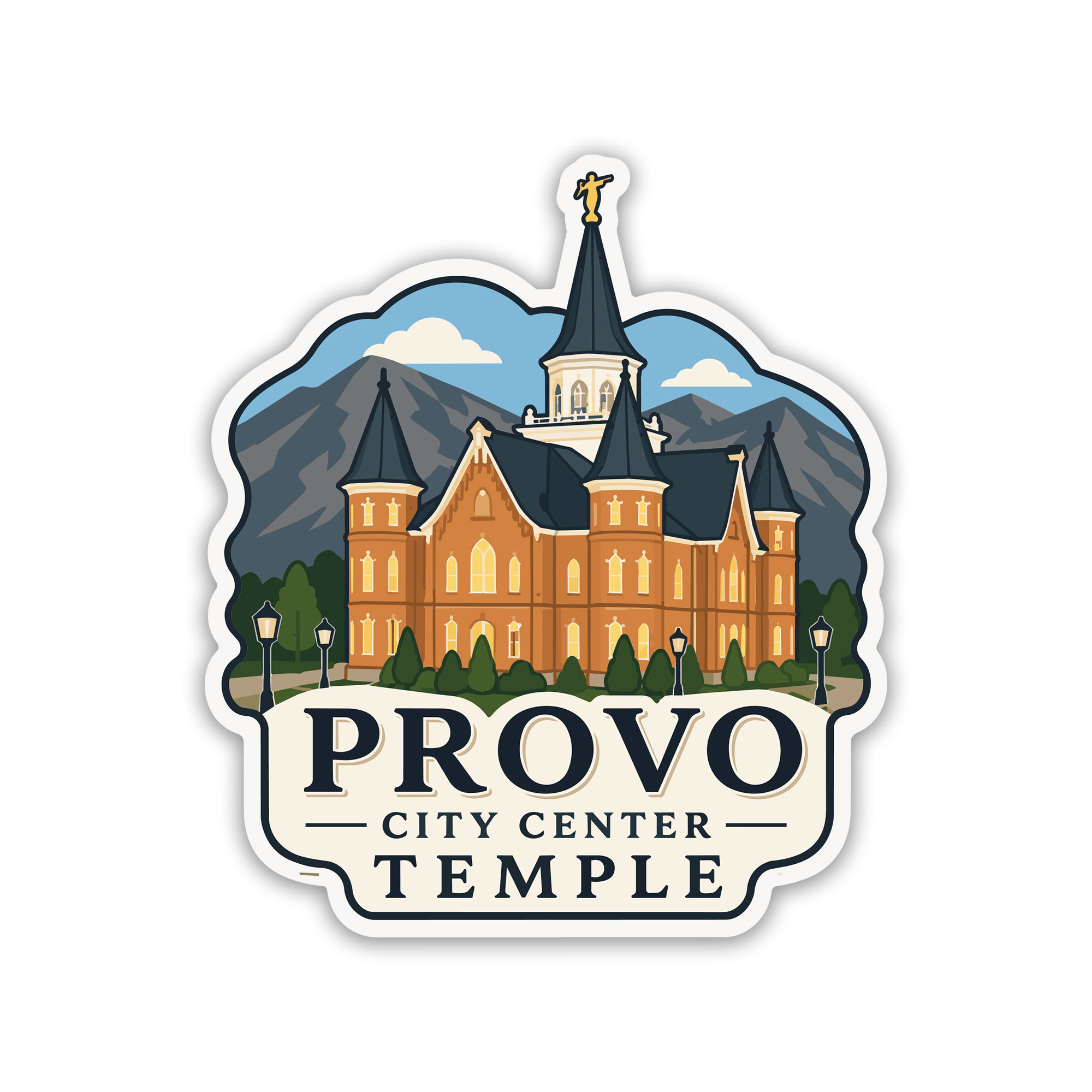 Provo Temple Sticker