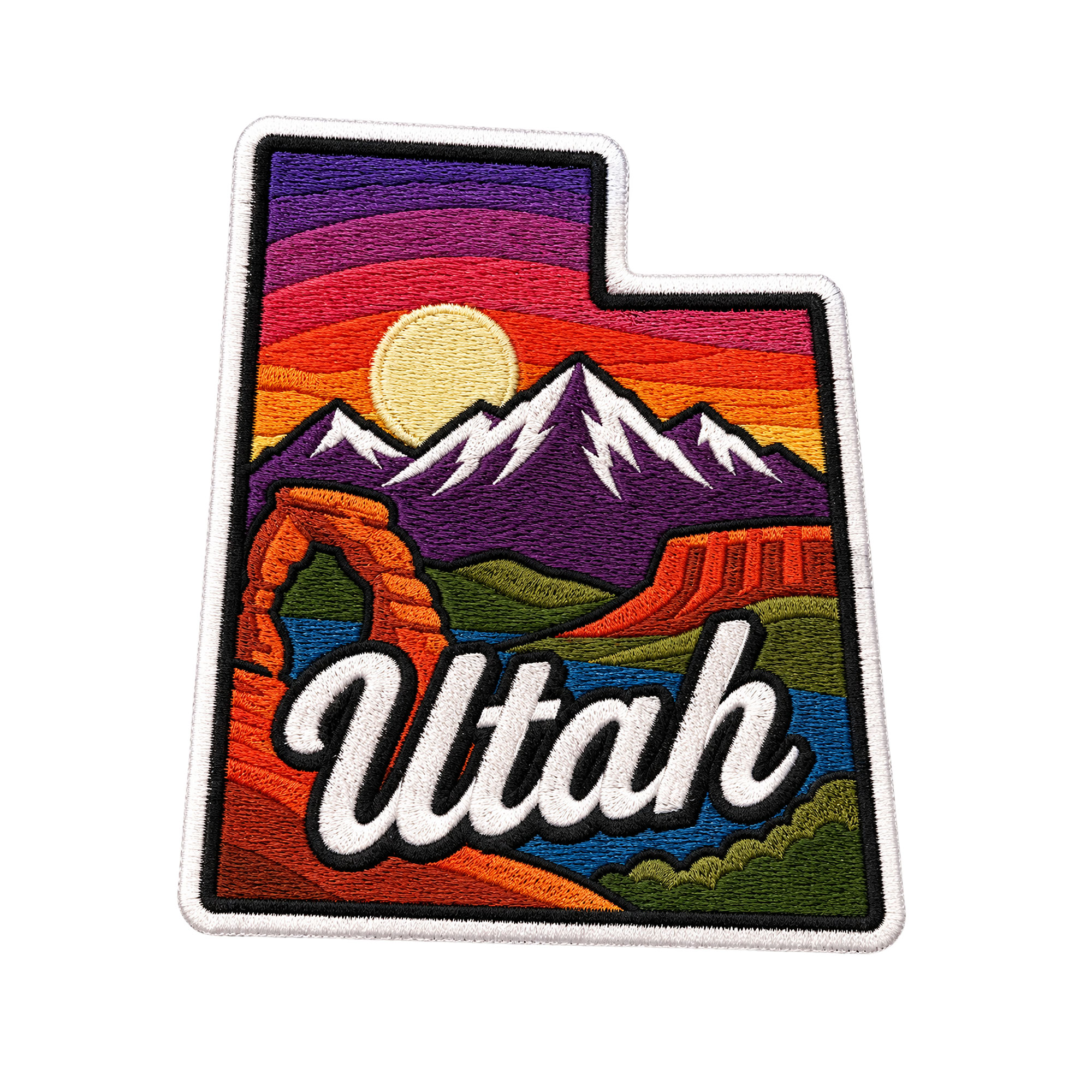 Utah Patch State Shape