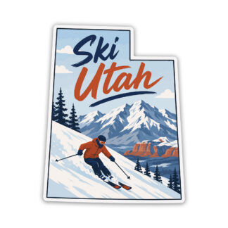 Utah Ski Sticker Men's