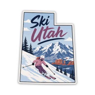 Utah Ski Sticker Women's