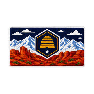 Utah State Flag Patch With Designs
