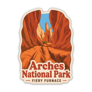 Arches National Park sticker Fiery Furnace