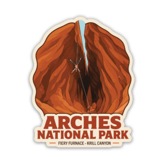 Fiery Furnace sticker of Rappelling