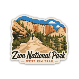 Zion National Park Sticker White Rim Trail