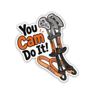Rock Climbing Cam Sticker