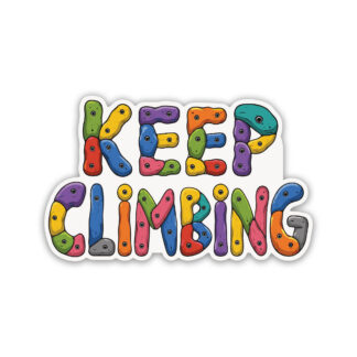 Rock Climbing Sticker Keep Climbing