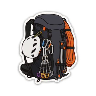 Rock Climbing Sticker Rock Climbing Backpack