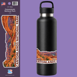 Canyonlands National Park Sticker Water Bottle Preview