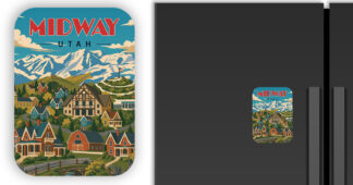 Midway Utah Magnet for fridge preview