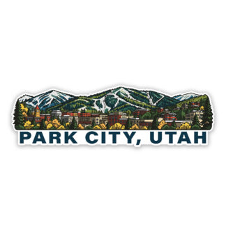 Park City Sticker Water Bottle wrap